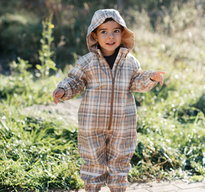 Roobear - Fleece-Lined One-Piece Suit Floral|173366