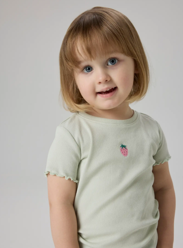 Name It - Embroidered Ruffle Tee|209563