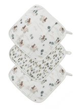 Loulou Lollipop - Washcloth 3 piece Set - Bears on Bikes|153303