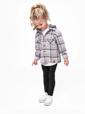 Little Bipsy - Hooded Flannel - Purple Haze|103266