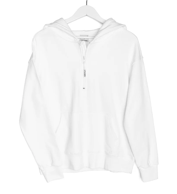 Adult Quarter Zip Hoodie - White|103093