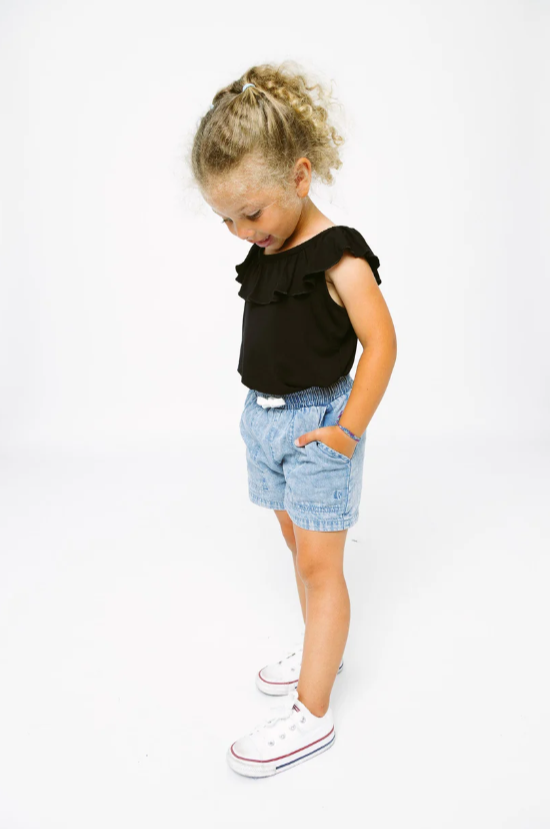 Little Bipsy - Girl's Chambray Short|103978