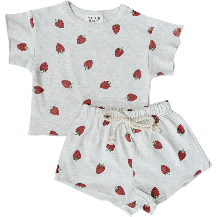 Mebie Baby - Strawberry Short Set|205880