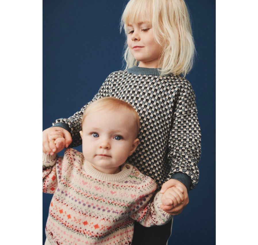Wheat - Jaquard Pullover Flores Stormy Weather|164462
