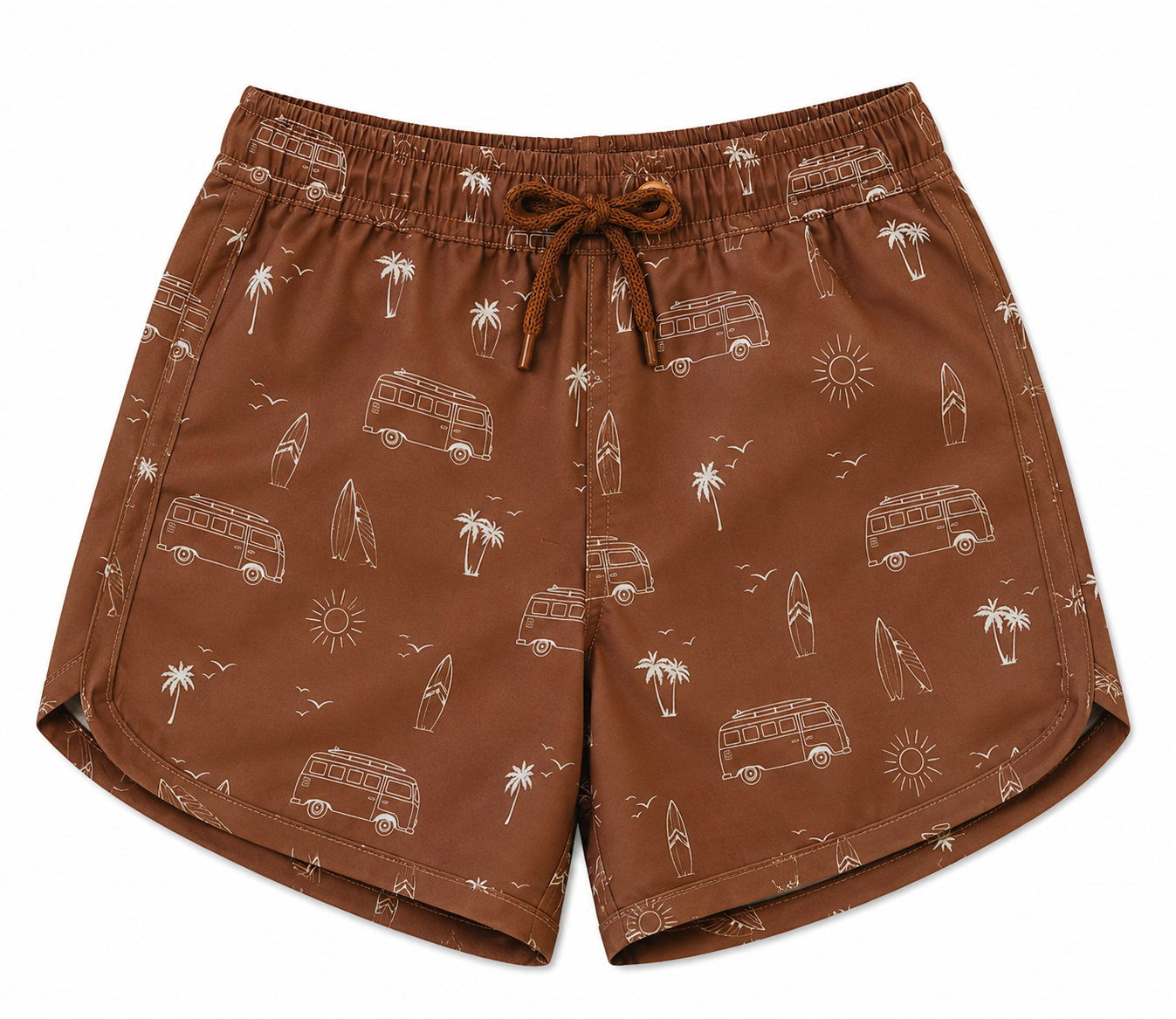 Mebie Baby - Dark Rust Surf Swim Shorts - 0-3M