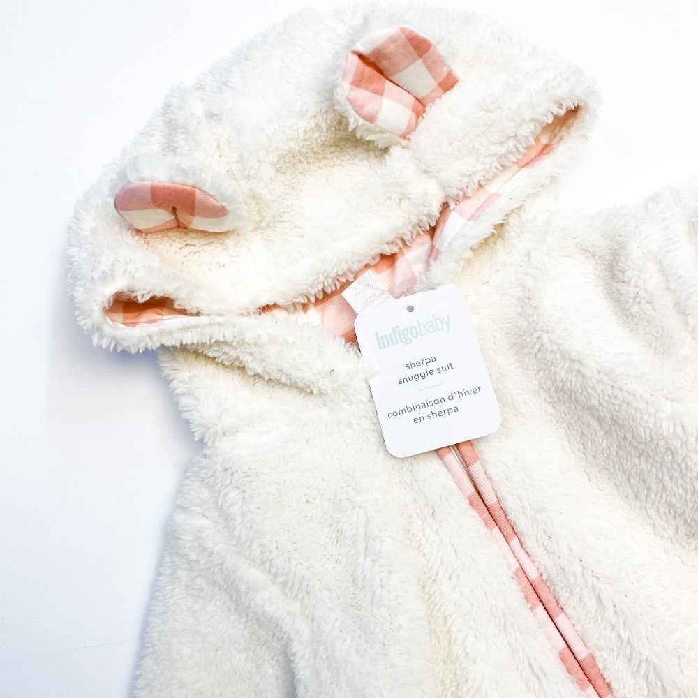 Indigo Sherpa Bunting Suit 0-6M|33237
