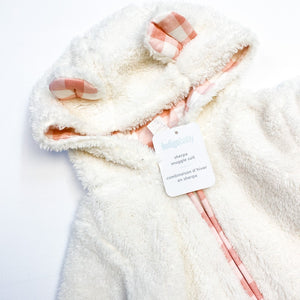 Indigo Sherpa Bunting Suit 0-6M|33237
