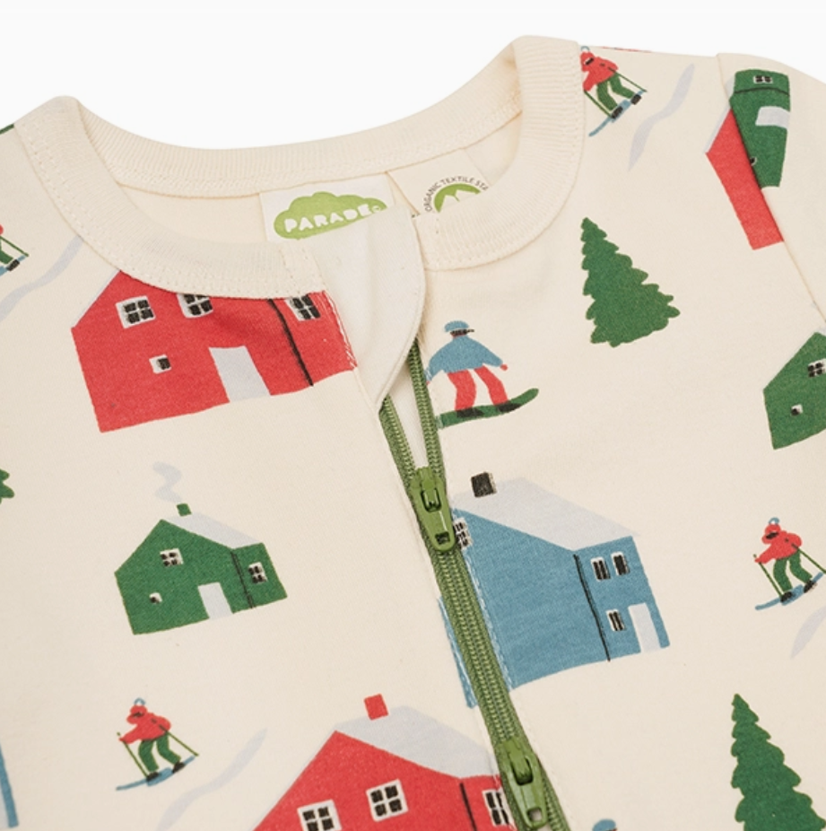 Parade Organics - '2-Way' Zip Holiday Romper Alpine|173333