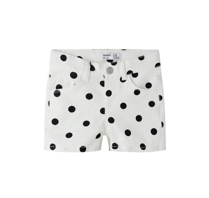 Name It - Polka Dot Jean Shorts|213920