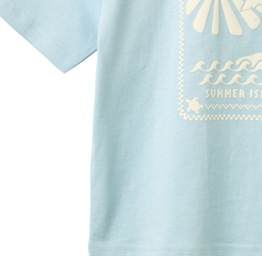 Wheat - T-shirt S/S Kim Summer Sky|197206