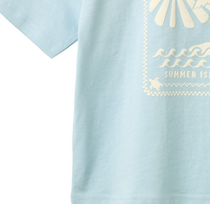 Wheat - T-shirt S/S Kim Summer Sky|197206