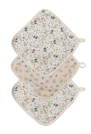 Loulou Lollipop - Muslin Washcloth 3- pieces Set - Bumble Bees|136278