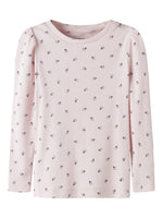Name It - Ribbed Floral Long Sleeve|225542
