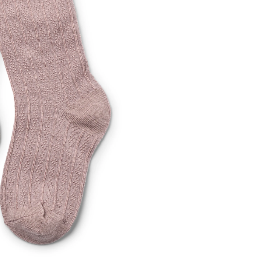 Wheat - Wool Lace Tights Karla dry rose|164441