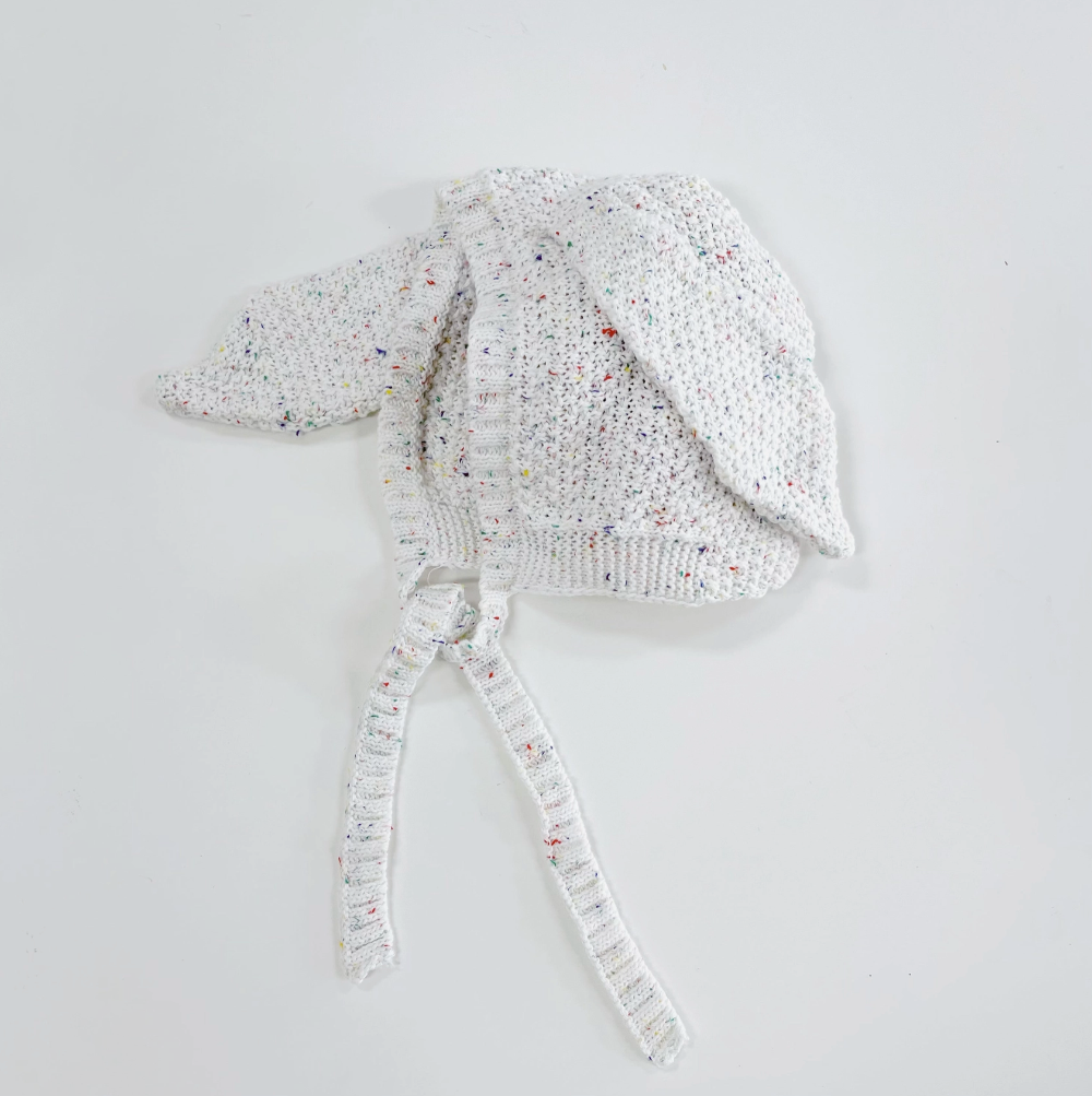 Adored - Knit Bunny Bonnet Sugar Sprinkles|68949