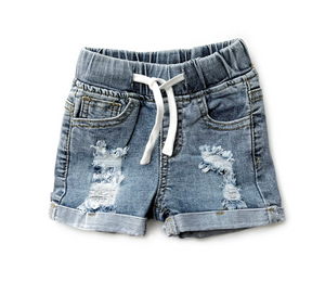 Little Bipsy - DISTRESSED DENIM SHORTS|86082