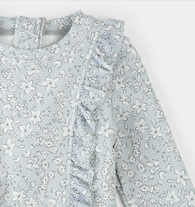 Petit Lem - Swim Dusty Blue Floral|194053