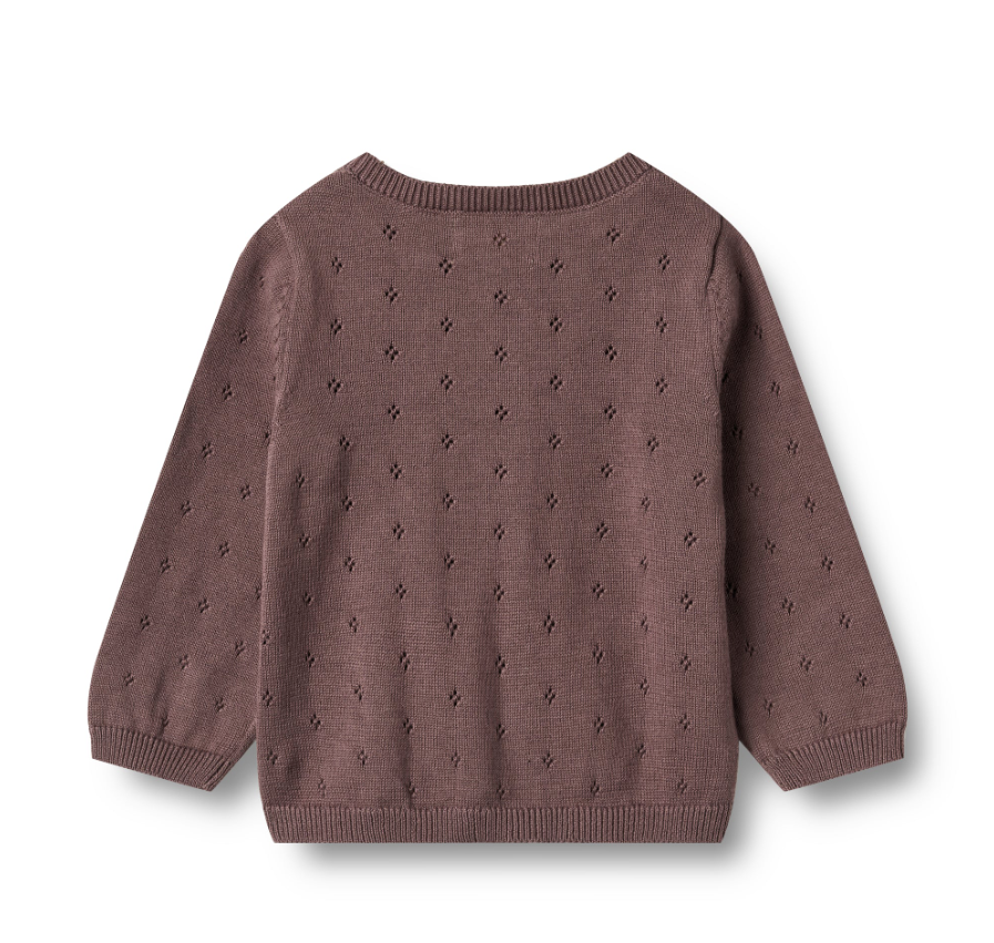 Wheat - Knit Cardigan Maia Plum|164364