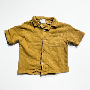 Zara Button Up Shirt 12-18M|212324