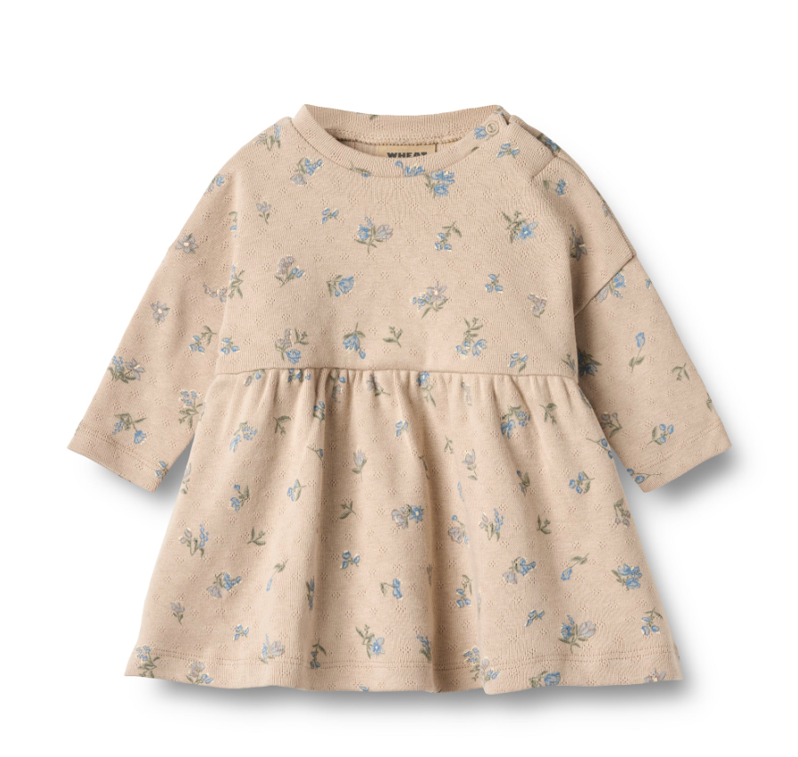 Wheat - Jersey Dress Emmy Warm Sand Flowers|164328