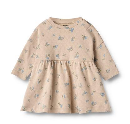 Wheat - Jersey Dress Emmy Warm Sand Flowers|164328