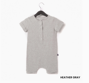 Rags - Short Sleeve Short Rag Romper Grey|87629