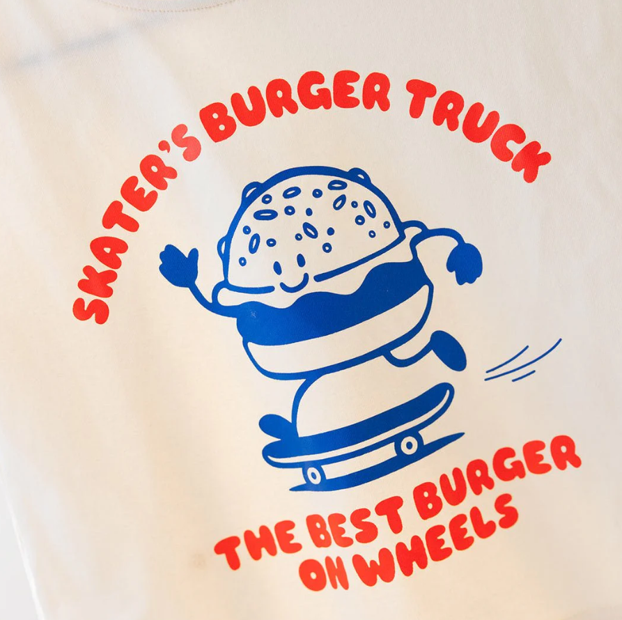 Roobear - Skater's Burger Truck Organic Cotton Tee|212502