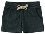 Mebie Baby - Charcoal Pocket Cotton Shorts|87466