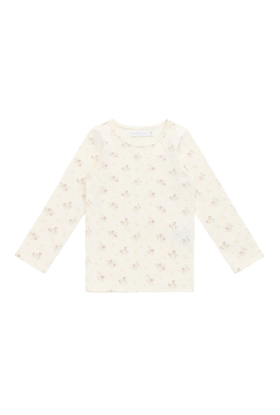 Jamie Kay - Organic Cotton Long Sleeve Top Thelma Parchment|176836