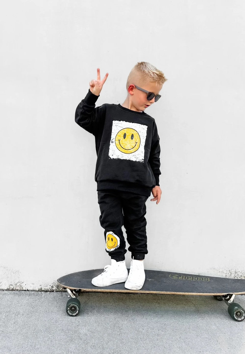 Little Bipsy - Smiley Sweatpant - Black|106976