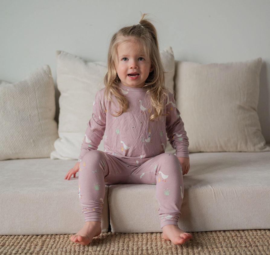 Roobear - Little Hatchling Bamboo Two-Piece PJs Pink|138235