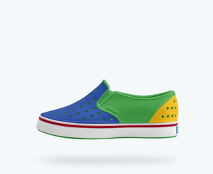 Native - Miles Block Kids - Hilly Green/ Shell White/ UV Freesia Block|202578