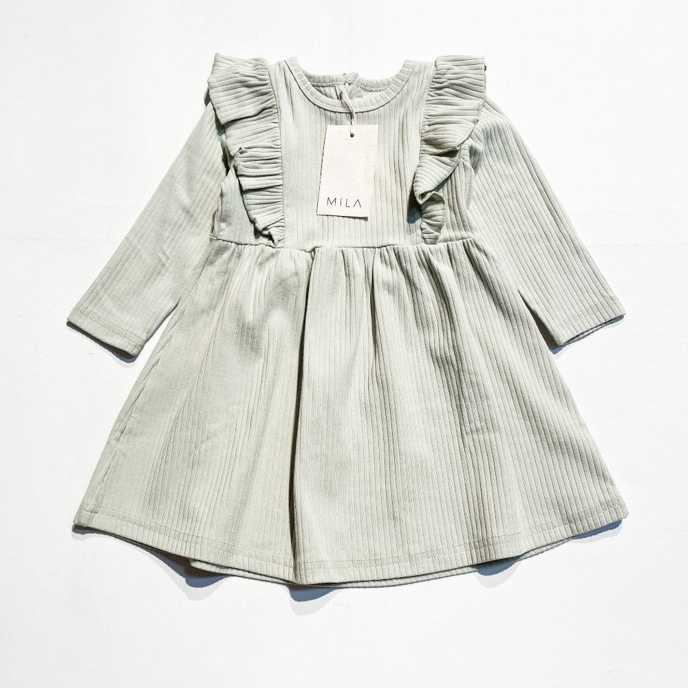 Mila & Co Ribbed Flutter Dress 1/2Y Reg. $39.50|147651