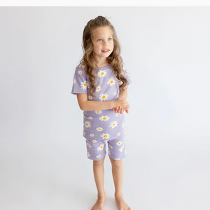 "My Jammies" Organic Kids' Pajamas - Short- Daisies|202597
