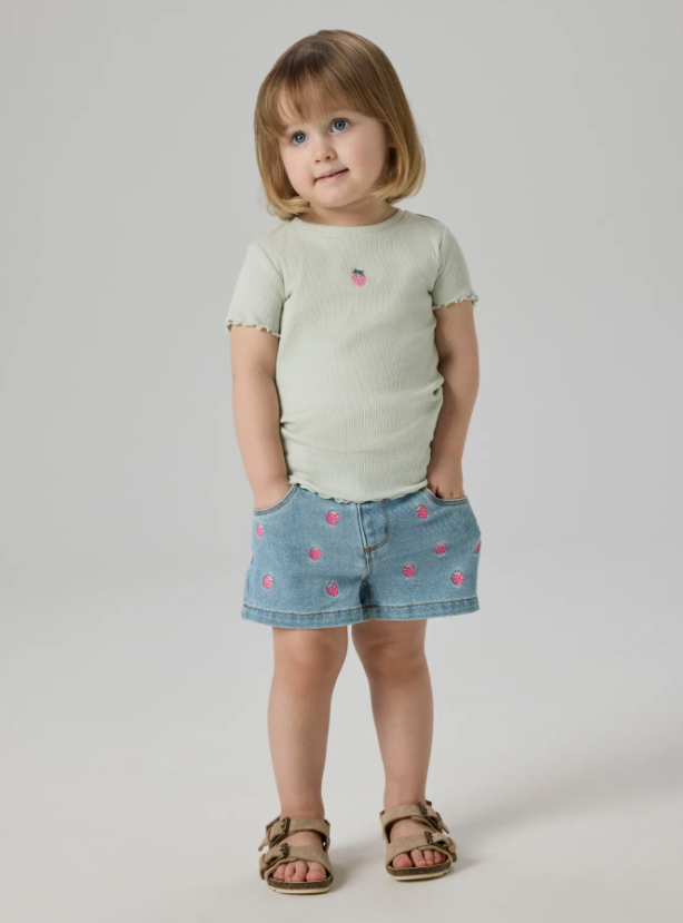 Name It - Embroidered Ruffle Tee|209561