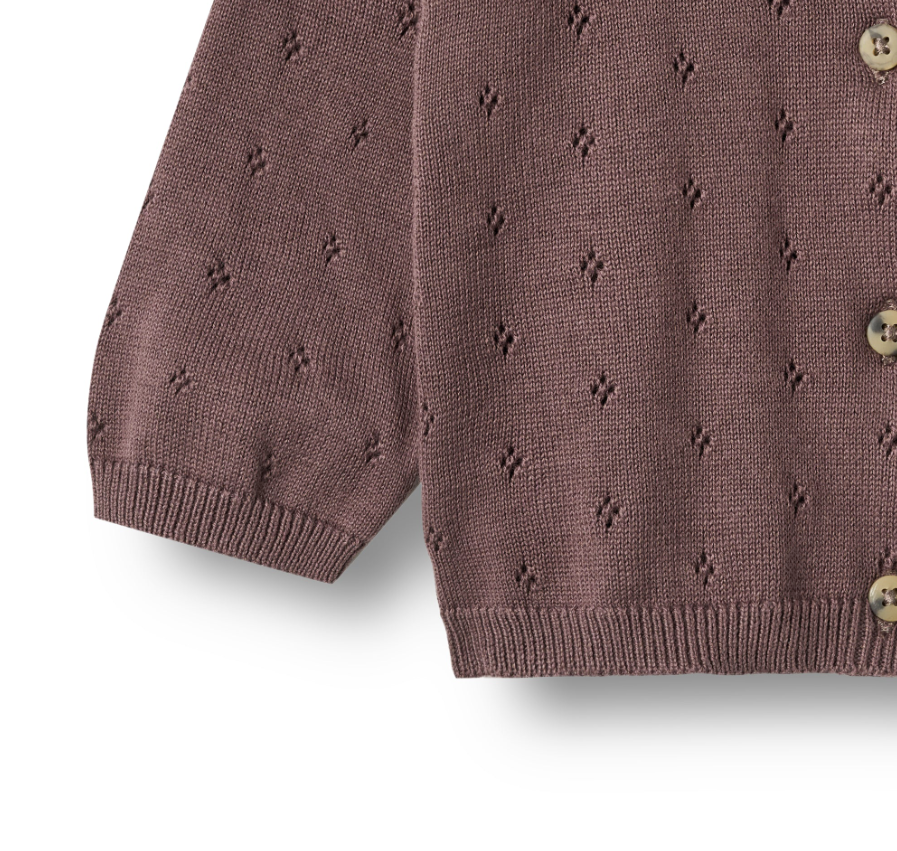Wheat - Knit Cardigan Maia Plum|164367
