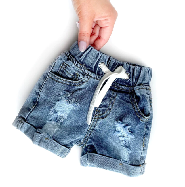 Little Bipsy - DISTRESSED DENIM SHORTS|86078