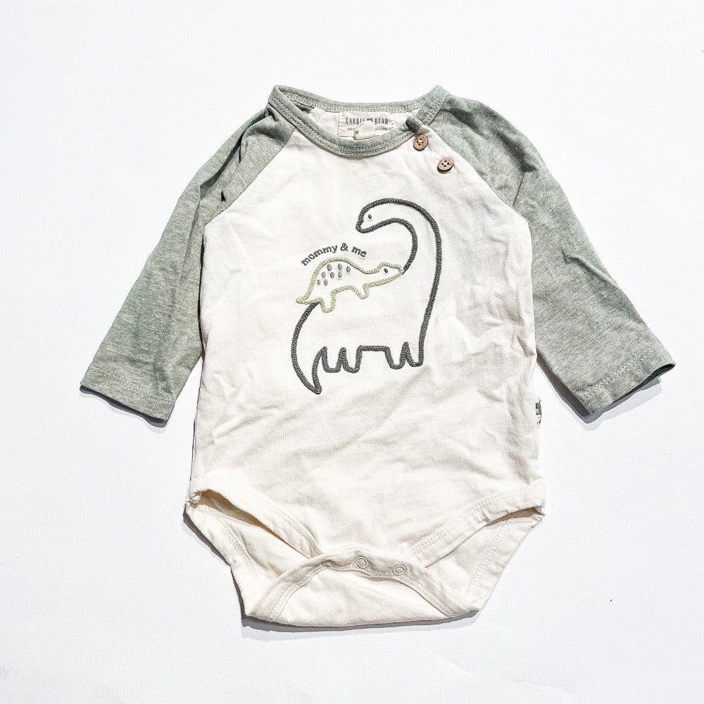 Rabbit + Bear Onesie 6-9M|200344