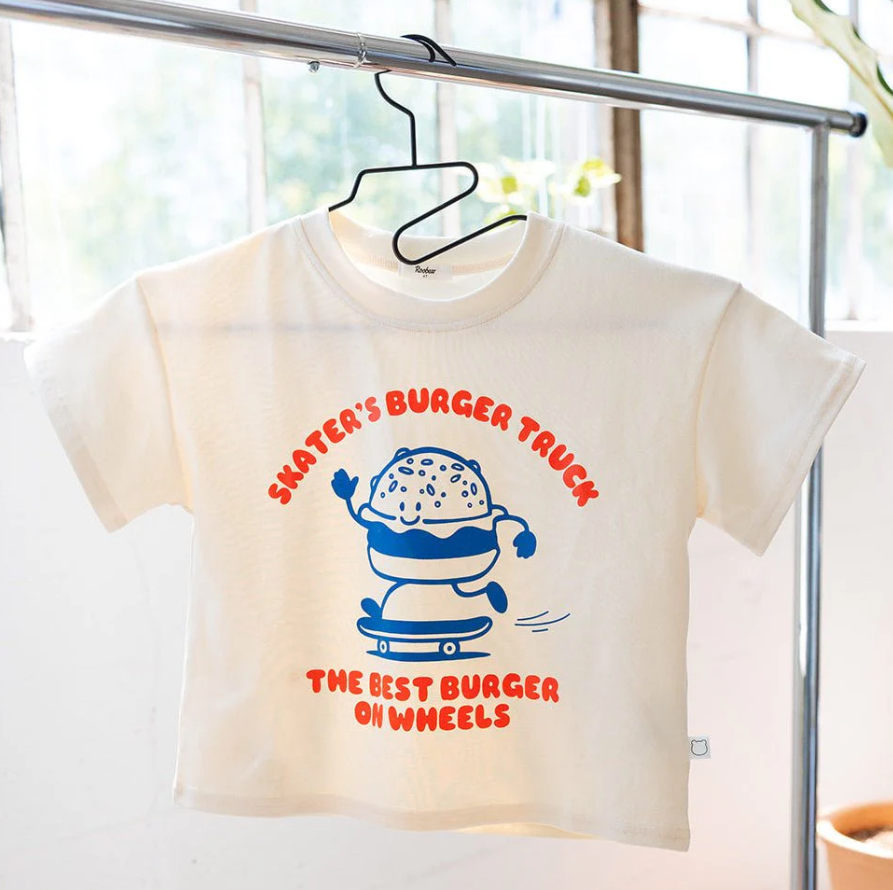Roobear - Skater's Burger Truck Organic Cotton Tee|212501