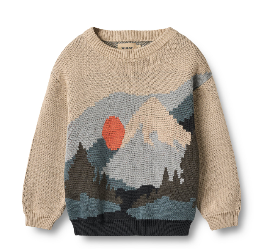 Wheat - Jaquard Pullover William Warm Sand|164345