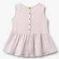 Wheat - Top Lace Bea Purple Flowers|197186