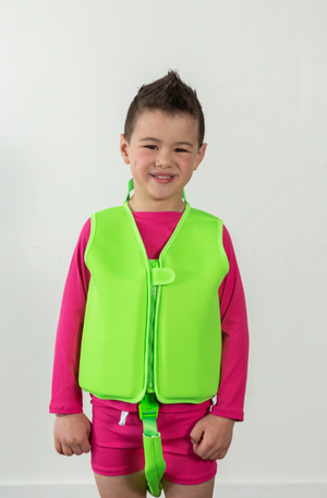 Current Tyed - Swim Float Vest - Neon Green|147120