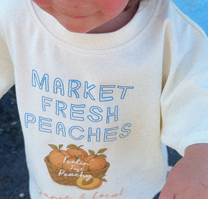 Roobear - Market Fresh Peaches - Organics Cotton Tee|147715