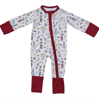 Mebie Baby - Red Nutcracker Bamboo Zipper|108656