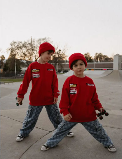 Little Trouble - Speedster Crewneck Red|205862