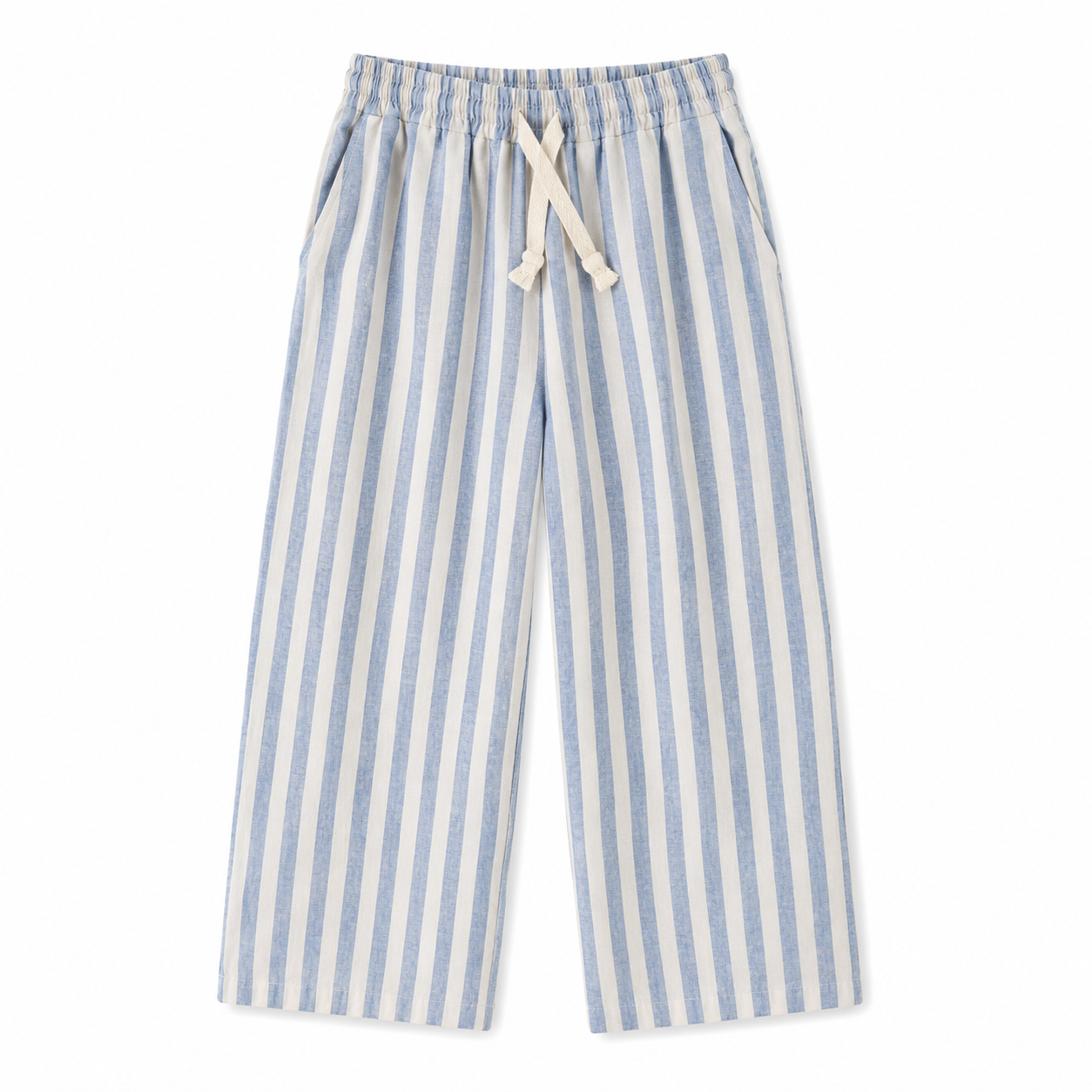 Roobear - Linen Striped Pants - Blue