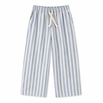 Roobear - Linen Striped Pants - Blue