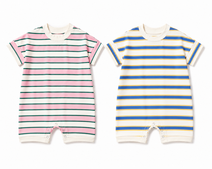 Roobear - Cotton Striped Rompers