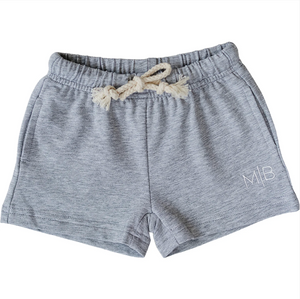Mebie Baby - Grey Pocket Cotton Shorts|205175