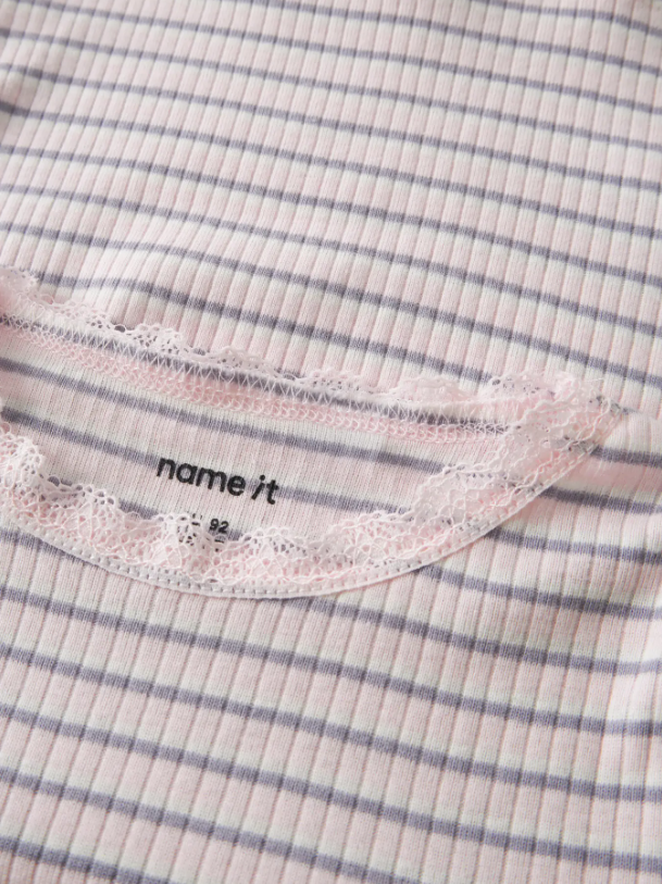 Name It - Lace Stripe Top|216275